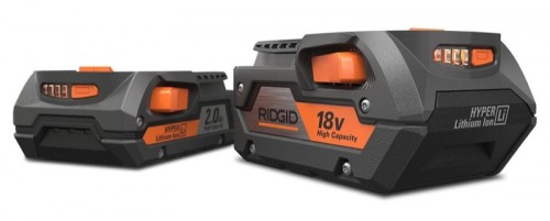 Ridgid представила 12-вольтные и 18-вольтные аккумуляторы емкостью 2 и 4 Ач